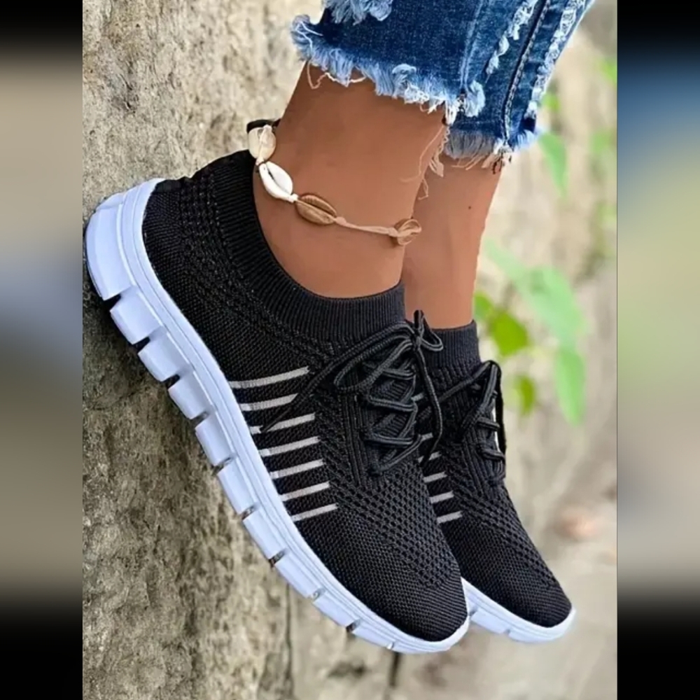 Women's Lightweight Canvas Running Shoes Size Various #S-26 - Picture 5 of 11